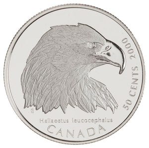 2000 50c CANADA'S BIRDS OF PREY: 4-COIN SET