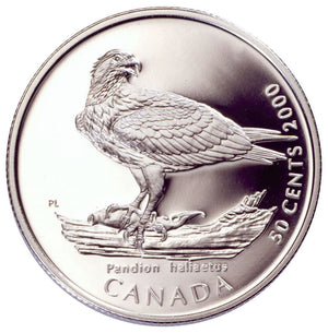2000 50c CANADA'S BIRDS OF PREY: 4-COIN SET