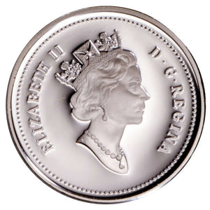2000 CANADIAN 5 CENT STERLING SILVER COIN FIRST FRENCH REGIMENT (NO SLEEVE)