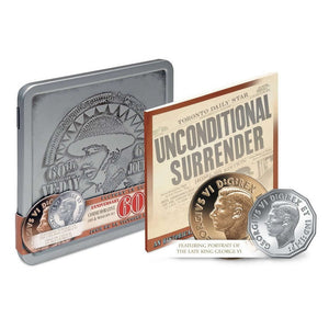 2005 - VICTORY IN EUROPE 60TH ANNIVERSARY STERLING SILVER COMMEMORATIVE COIN & MEDALLION SET