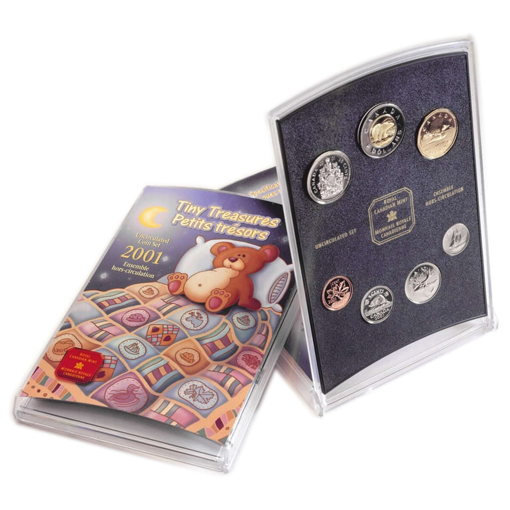 2001 BABY GIFT SET: TINY TREASURES UNCIRCULATED COIN SET