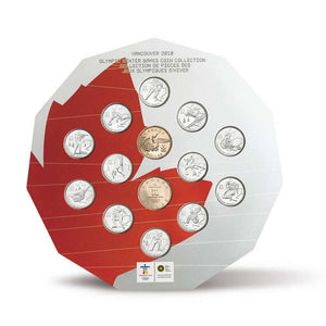 2010 25-CENT VANCOUVER 2010 OLYMPIC WINTER GAMES 14-COIN COLLECTION SET