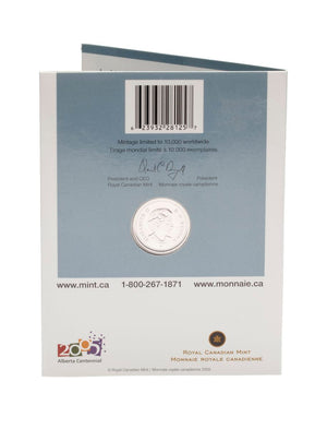2005 - OFFICIAL FIRST DAY ALBERTA CENTENNIAL 25-CENT COIN