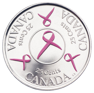 2006 - PINK RIBBON OFFICIAL FIRST DAY COIN