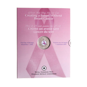 2006 - PINK RIBBON OFFICIAL FIRST DAY COIN