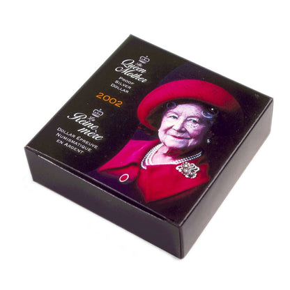 2002 QUEEN ELIZABETH THE QUEEN MOTHER STERLING SILVER COIN