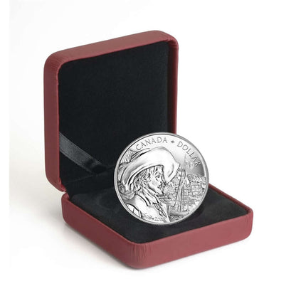 2008 $1 BRILLIANT UNCIRCULATED STERLING SILVER COIN (SAMUEL DE CHAMPLAIN)