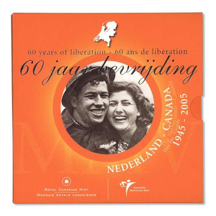 2005 60TH ANNIVERSARY OF THE LIBERATION OF THE NETHERLANDS: BRILLIANT UNCIRCULATED COIN SET