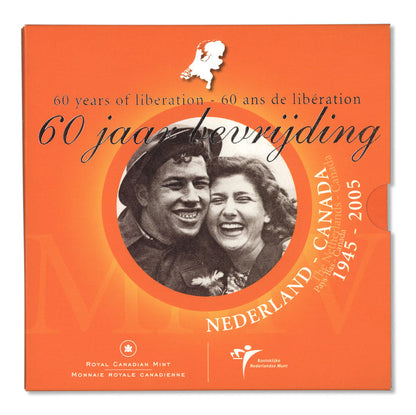 2005 60TH ANNIVERSARY OF THE LIBERATION OF THE NETHERLANDS: BRILLIANT UNCIRCULATED COIN SET