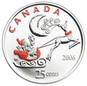 2006 - HOLIDAY GIFT SET WITH COLOURED 25 CENT COIN