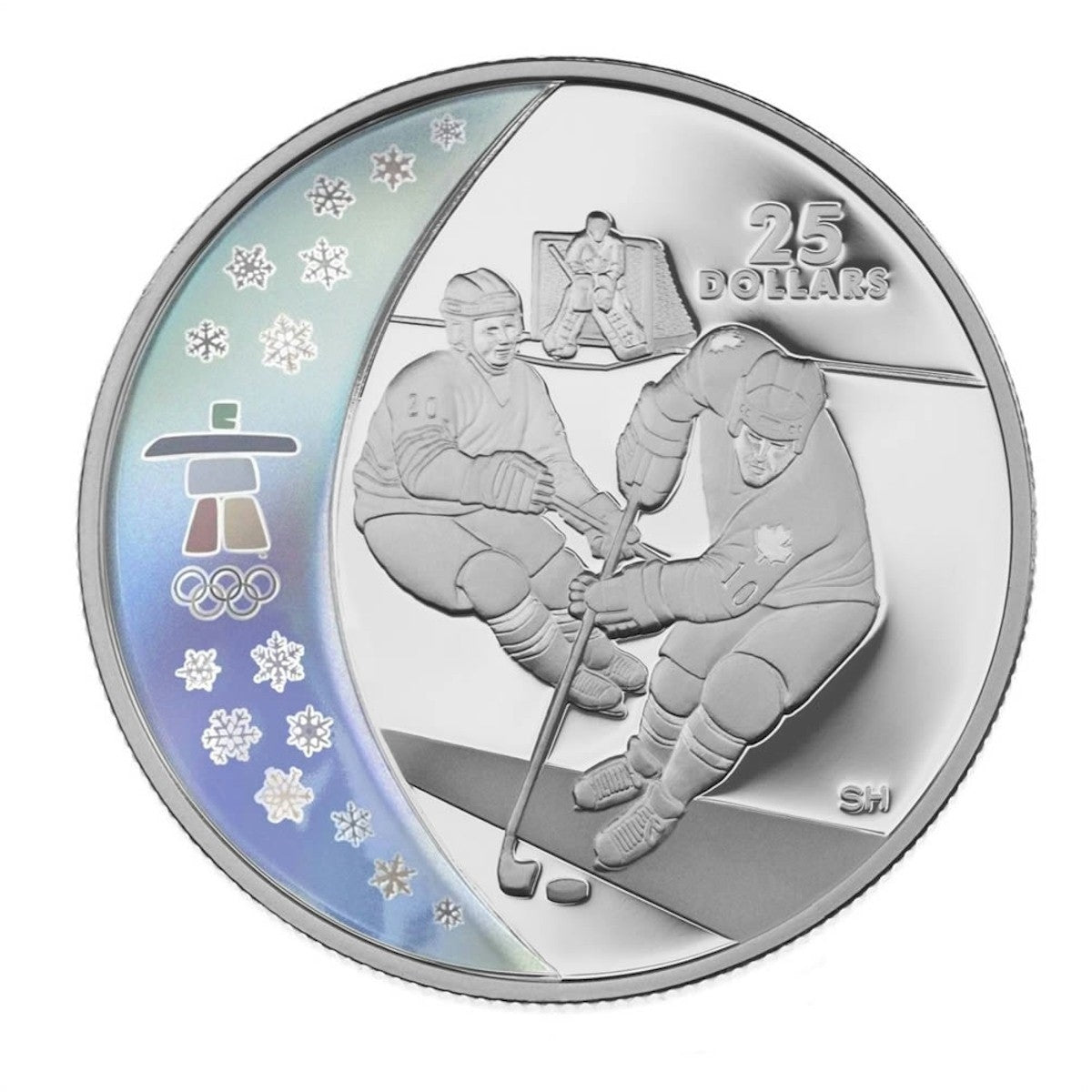 SALE - 2007 OLYMPIC $25 STERLING SILVER HOLOGRAM COIN - ATHLETES' PRIDE  (NO SLEEVE)