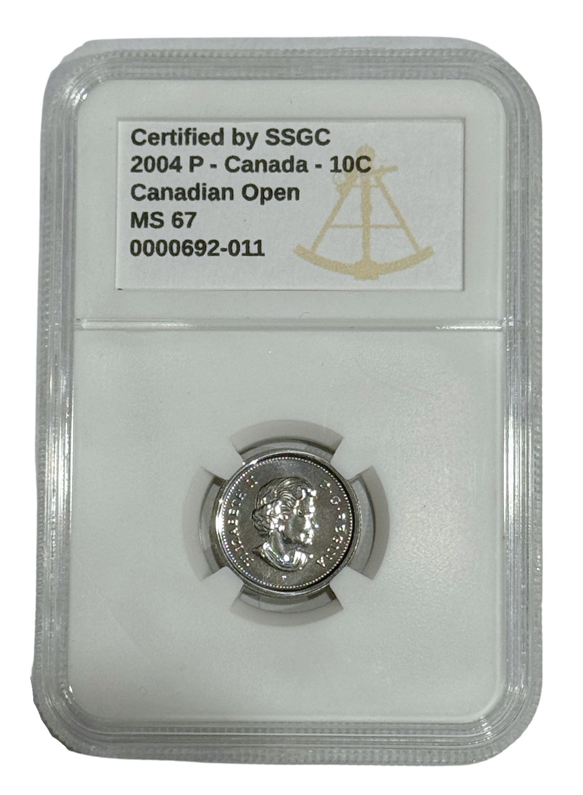 2004P CANADA - 10c CANADIAN OPEN MS-67 (331-014)