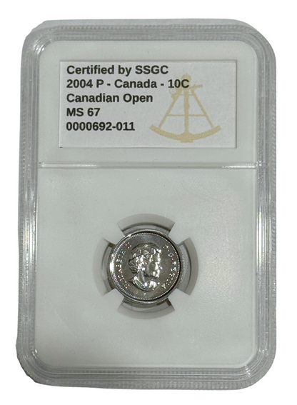 2004P CANADA - 10c CANADIAN OPEN MS-67 (331-014)
