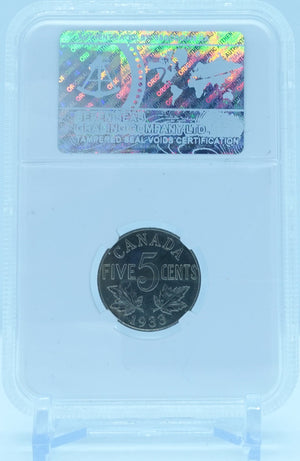 1933 5 CENT CANADA – MS 64 - GRADED