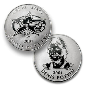 2001 NHL ALL STAR DENIS POTVIN STAMP AND MEDALLION SET