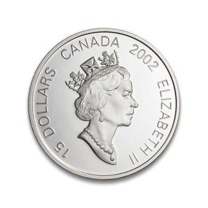 2002 1oz $15 STERLING SILVER CANADA YEAR OF THE HORSE STAMP &  COIN SET