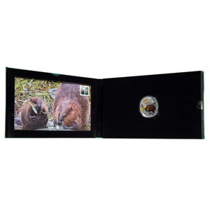 2014 1oz $20 THE BEAVER - STAMP AND COIN SET