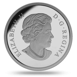 2015 1oz $20 THE MOUNTAIN GOAT, COIN AND STAMP SET FINE SILVER