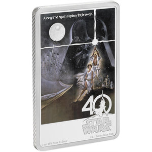 2017 1oz $2 STAR WARS: A NEW HOPE 40TH ANNIVERSARY SILVER COIN (LIMITED EDITION)