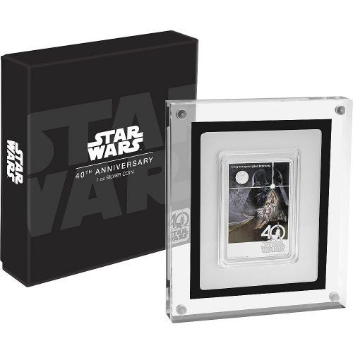 2017 1oz $2 STAR WARS: A NEW HOPE 40TH ANNIVERSARY SILVER COIN (LIMITED EDITION)