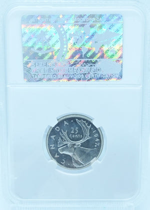 1947ML 25 CENT CANADA – MS 64 – GRADED (350-008)