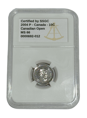 2004P 10 CENT CANADA – MS 66 – GRADED (331-015)