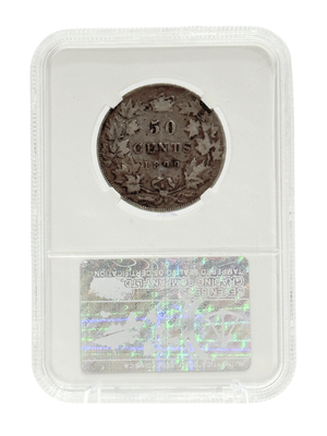 1899 50 CENT CANADA OBV.4 S9 SMALL 9 – F 12 – GRADED