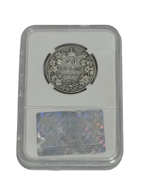1900 50 CENT CANADA OBV.4 – F 12 – GRADED