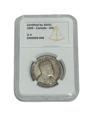 1905 50 CENT CANADA – G 4 – GRADED (350-012)