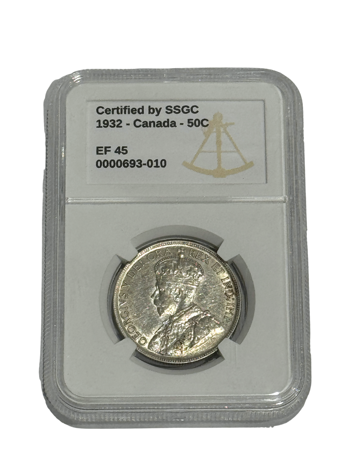 1932 50 CENT CANADA – EF 45 – GRADED (350-004 / 693-010)