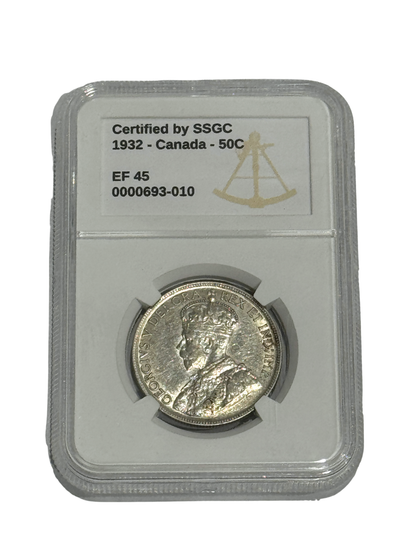1932 50 CENT CANADA – EF 45 – GRADED (350-004 / 693-010)