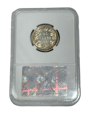 1891 25 CENT CANADA – MS 64 - GRADED