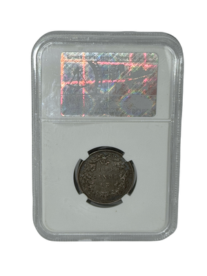 1871 25 CENT CANADA OBVERSE #1 – EF 45 - GRADED
