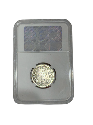 1932 25 CENT CANADA – AU 58 - GRADED