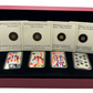 [AUCTION ONLY] 2008-2009 $15 PLAYING CARD MONEY 4-COIN STERLING SILVER SET