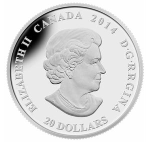2014 1oz $20 STAINED GLASS: CRAIGDARROCH CASTLE FINE SILVER COIN