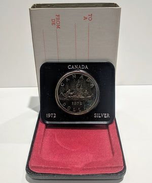 1972 SPECIMEN COMMEMORATIVE SILVER DOLLAR - THE VOYAGER
