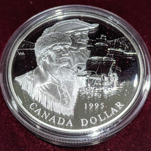 1995 PROOF COMMEMORATIVE SILVER DOLLAR - HUDSON'S BAY COMPANY 325TH ANNIVERSARY