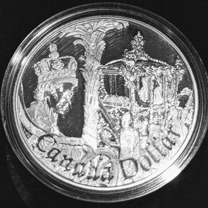 2002 PROOF SILVER DOLLAR - QUEEN'S GOLDEN JUBILEE