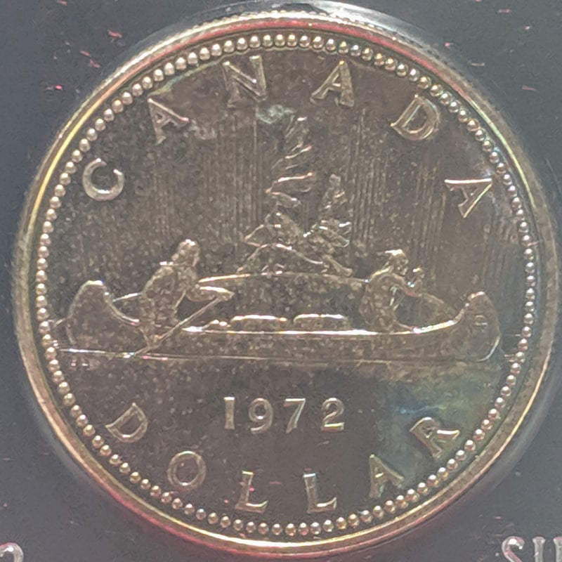 1972 SPECIMEN COMMEMORATIVE SILVER DOLLAR - THE VOYAGER