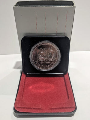 1974 SPECIMEN COMMEMORATIVE SILVER DOLLAR - WINNIPEG CENTENNIAL