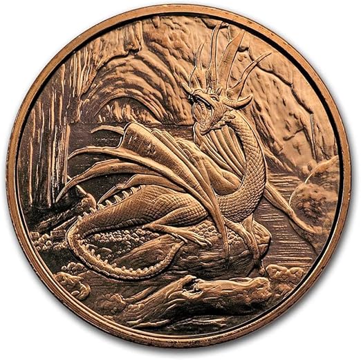 2023 1oz NORDIC CREATURE SERIES: NODHOGGR DRAGON COPPER ROUND