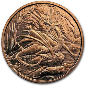 2023 1oz NORDIC CREATURE SERIES: NODHOGGR DRAGON COPPER ROUND