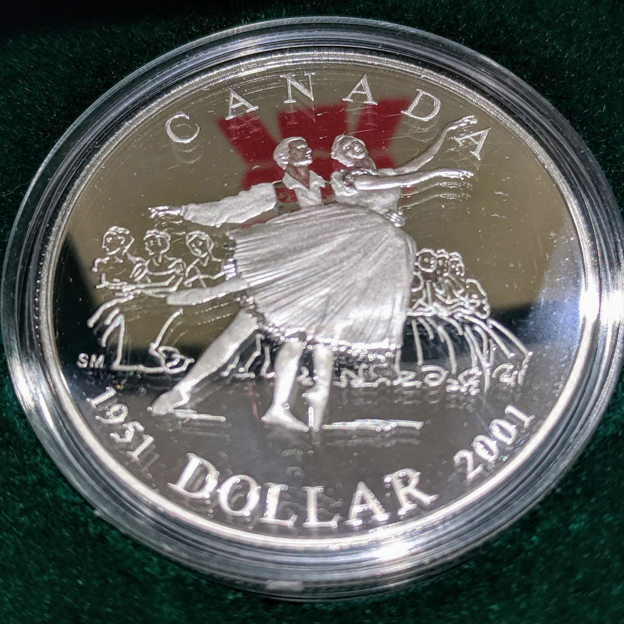 2001 PROOF SILVER DOLLAR - 1951 NATIONAL BALLET