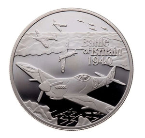 2010 - BATTLE OF BRITAIN 70TH ANNIVERSARY SILVER Â£5 (ROYAL MINT)