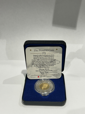 [AUCTION ONLY] 1996 $2 PROOF COIN