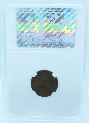 1932 1 CENT CANADA – MS 63 – GRADED (346-008)