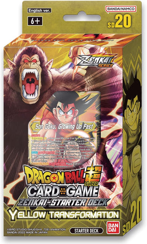 DRAGONBALL SUPER CARD GAME: ZENKAI STARTER DECK - YELLOW TRANSFORMATION SD20