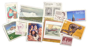 COLLECTIBLE CANADIAN STAMPS - $5 BUNDLE