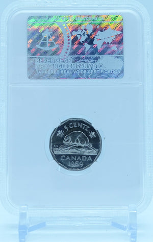 1959 5 CENT CANADA – MS 66 - GRADED